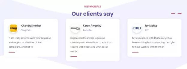 Digital Corsel Testimonials