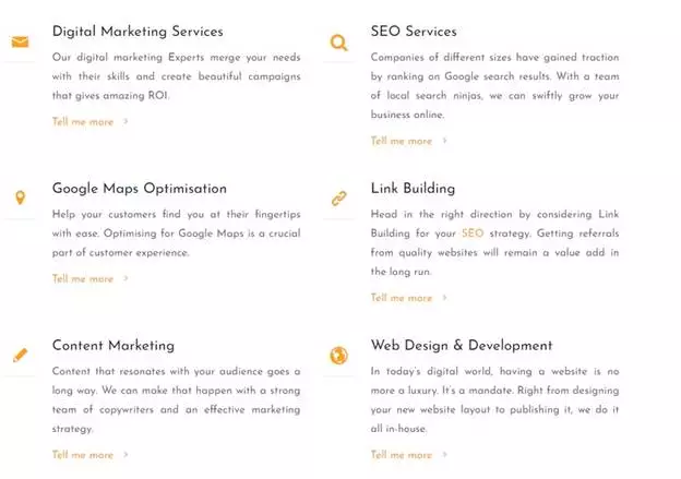 Services offered by DigiMark Agency-SEO Companies in Bangalore