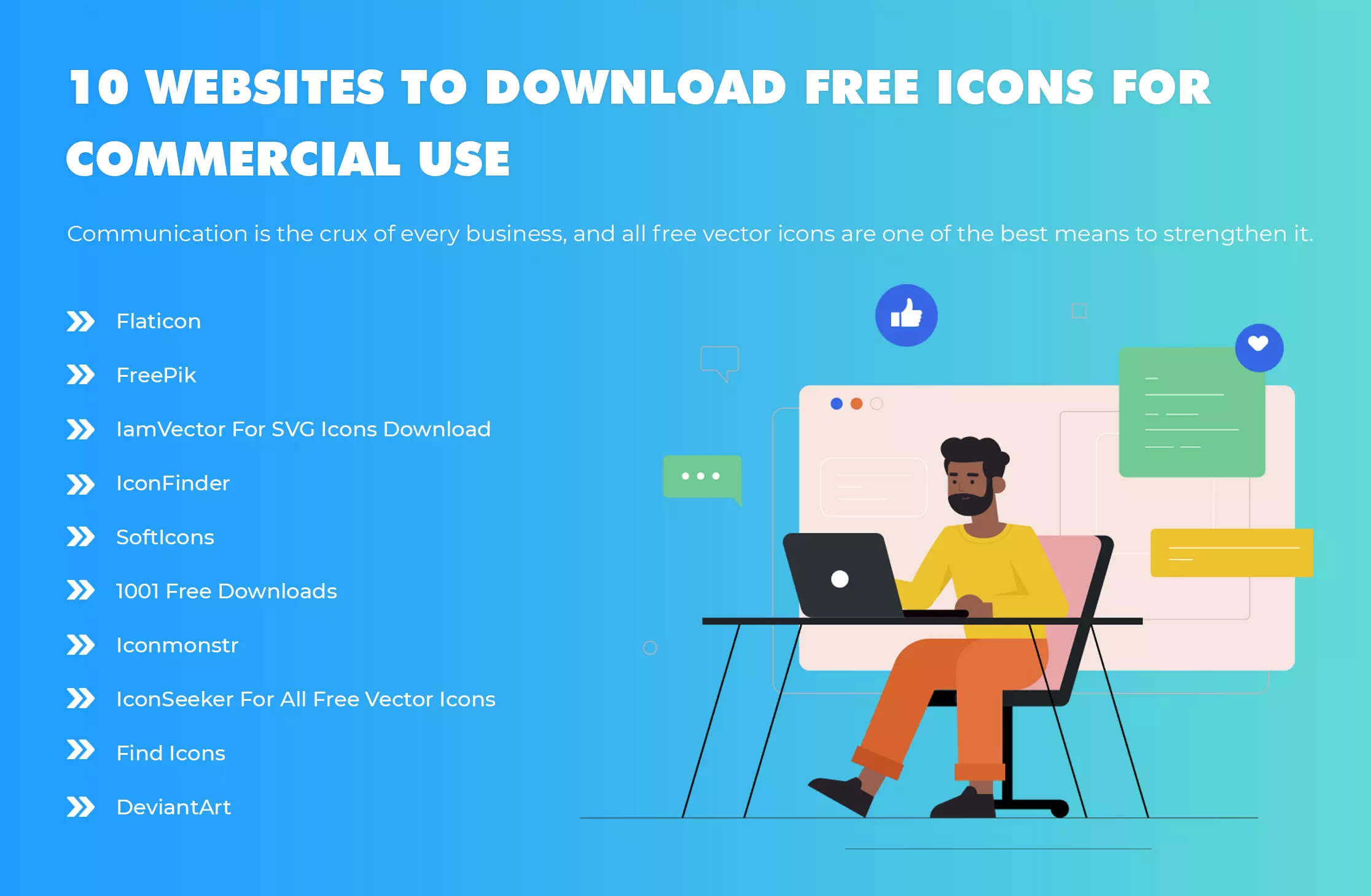 Websites to Download Free Icons for Commercial Use