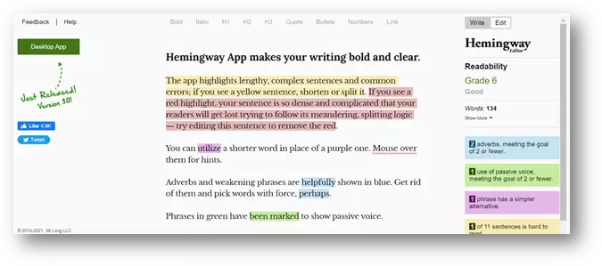 Hemingwayapp