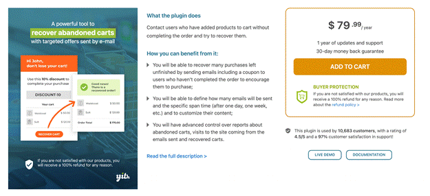 YITH Recover Abandoned Cart